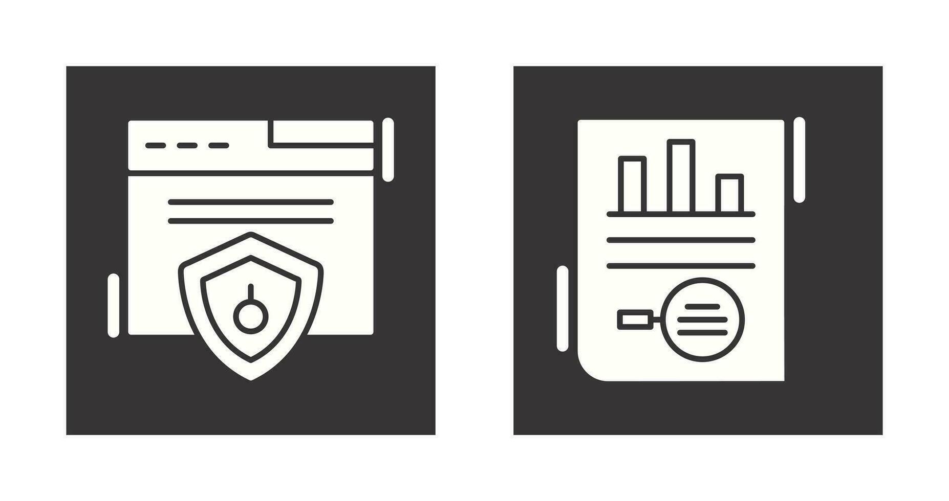 Web Security and Market Research Icon vector