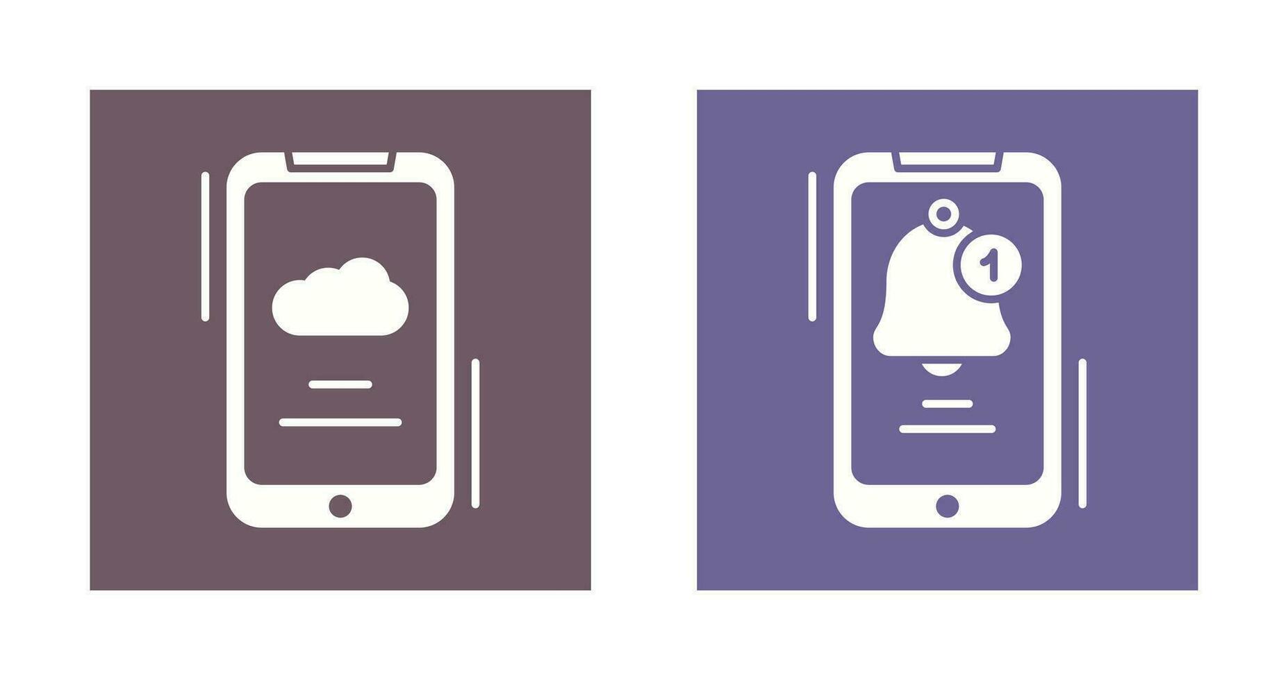 Weather App and Notifications Icon vector