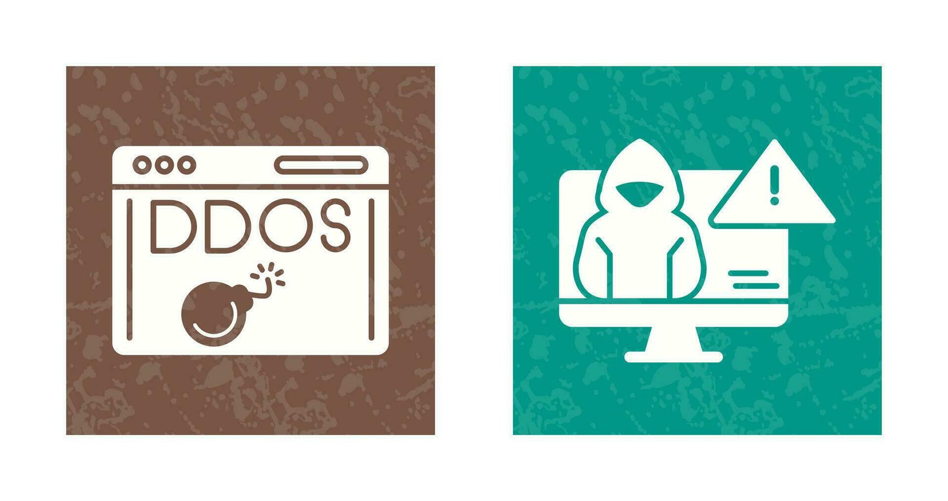 Dados Attack and Threat Icon vector