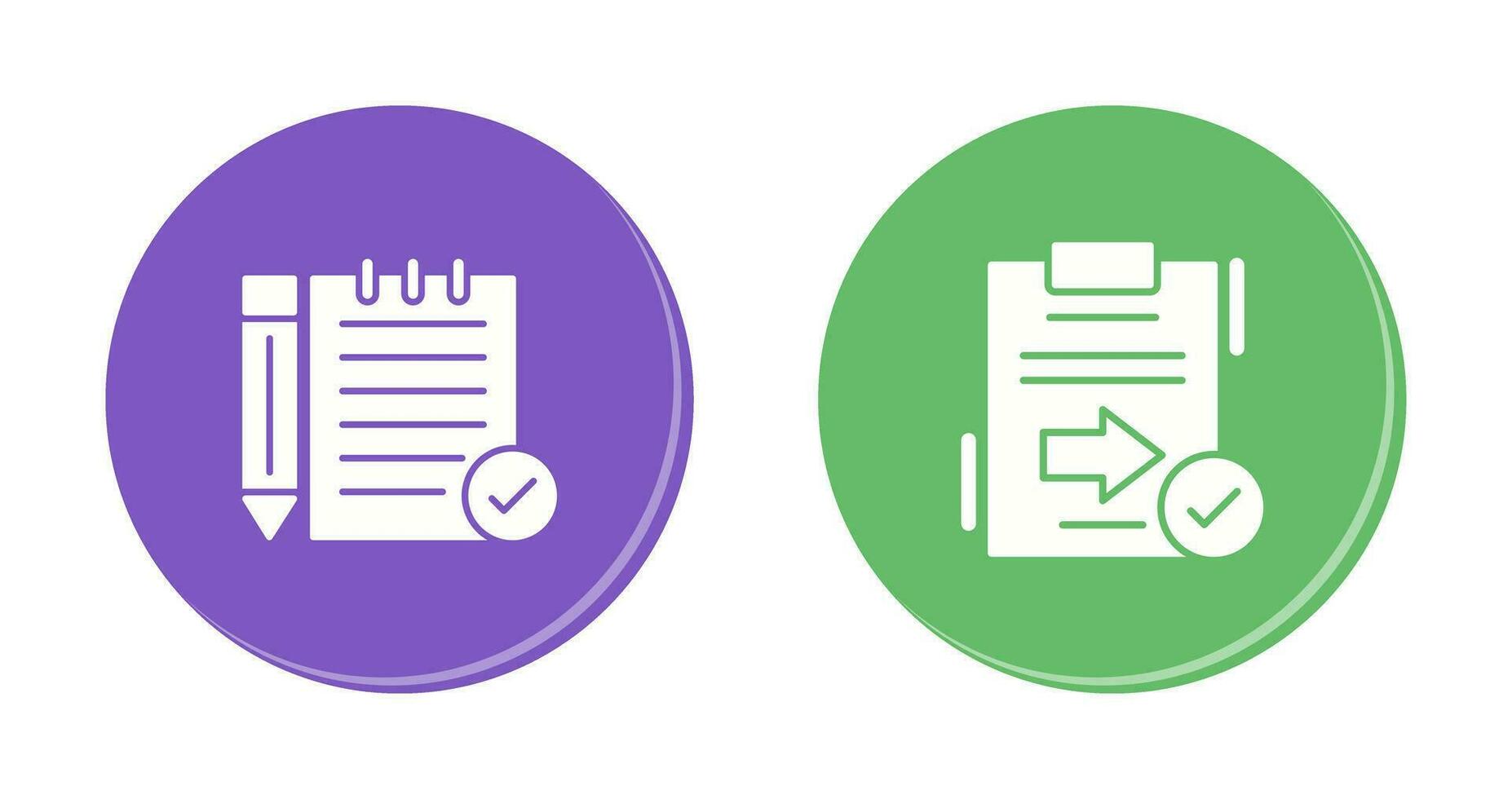 Check Notes and Send Icon vector