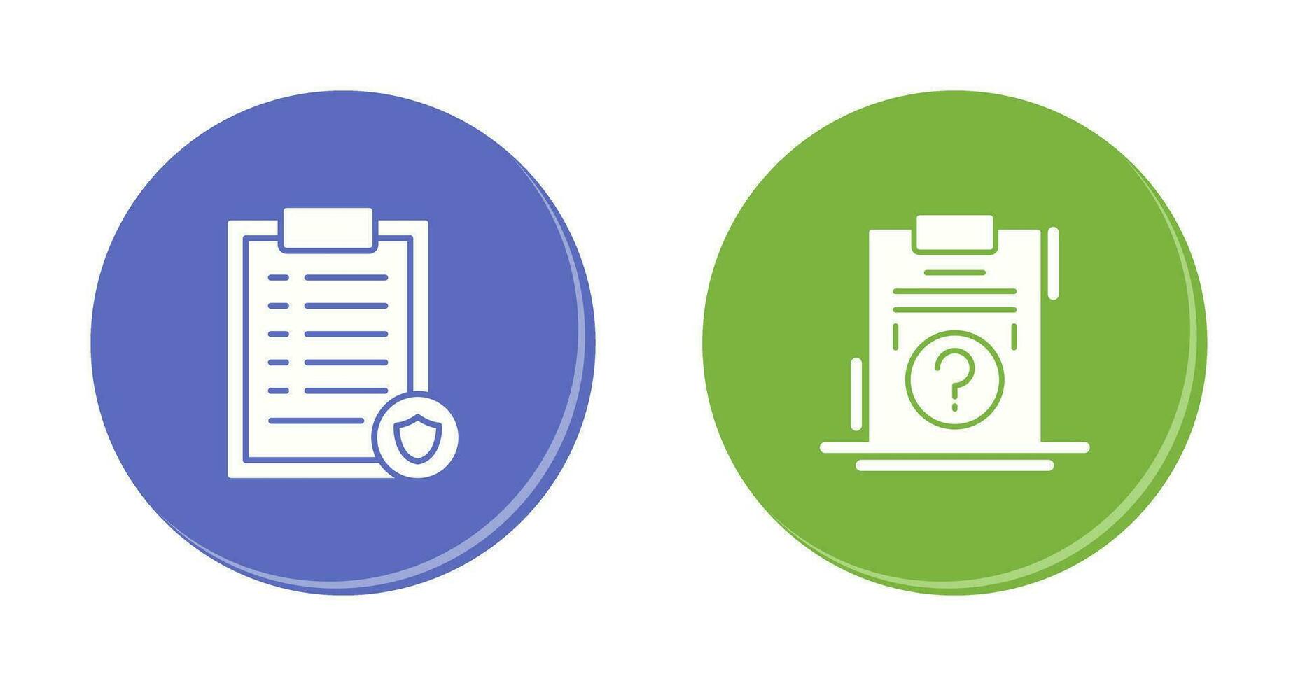 List Protection and Question Icon vector
