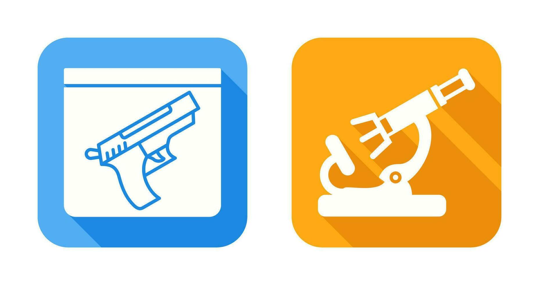 Evidence and Microscope Icon vector