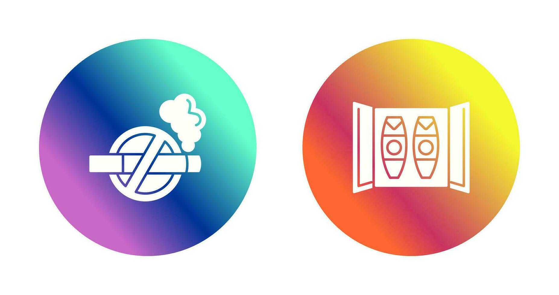 Cigar Box and No Tobacco Icon vector