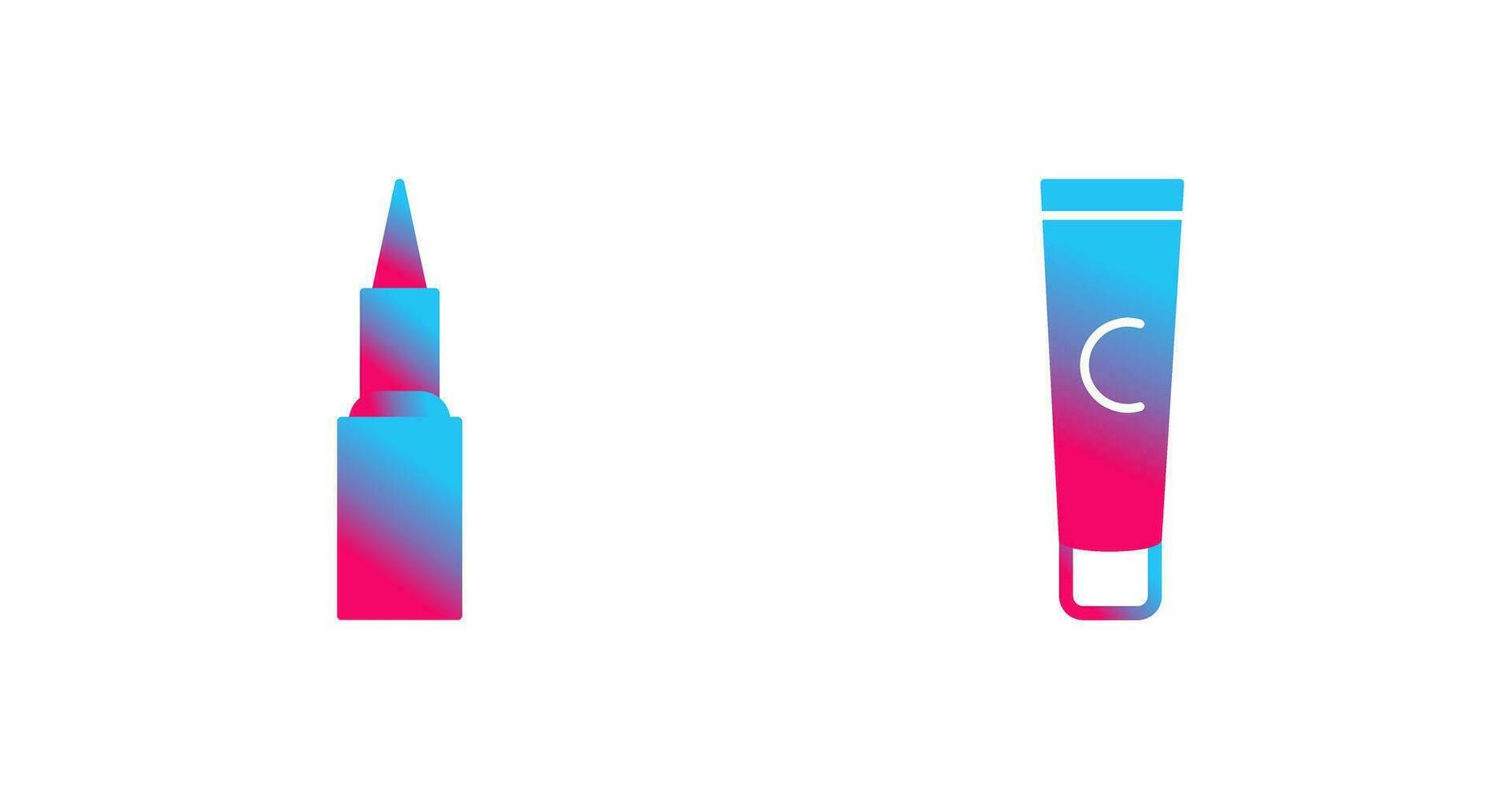 Kajal cosmetics and Conditioner  Icon vector