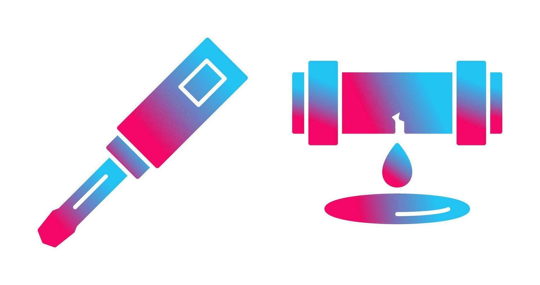 Screwdriver and Leak Icon vector