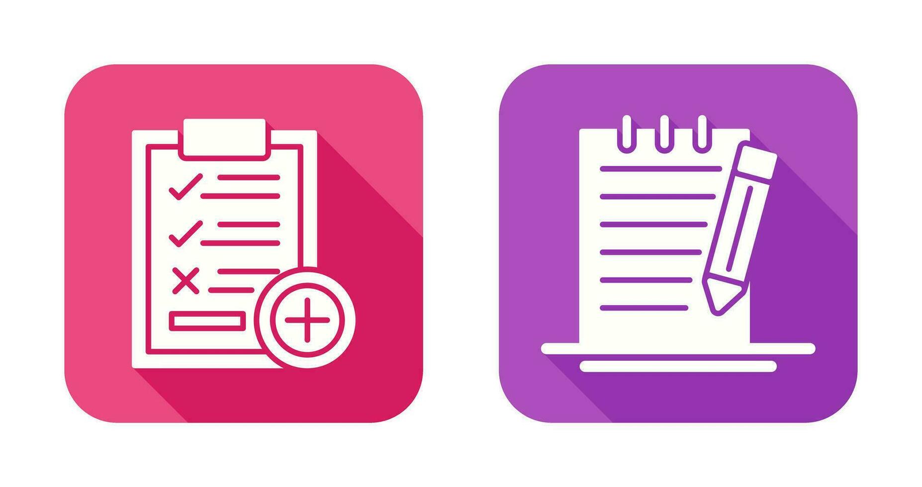 Medical Examination List and Check Up List Icon vector