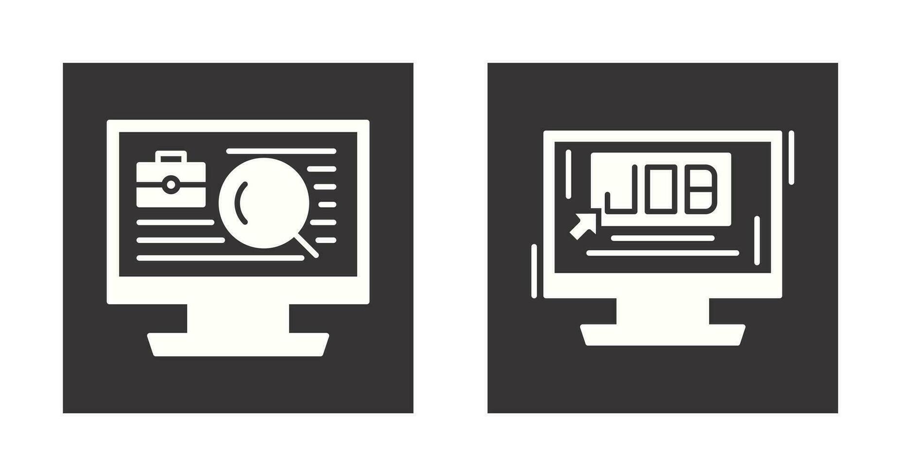 Job and Job Search Icon vector