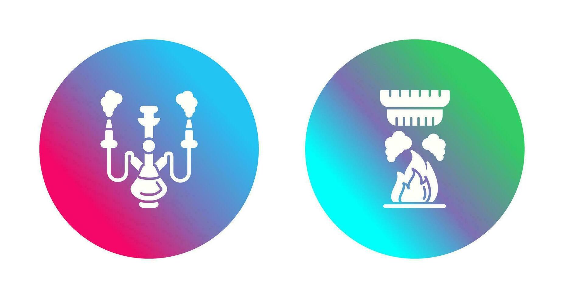 Shisha and Smoke Detector Icon vector