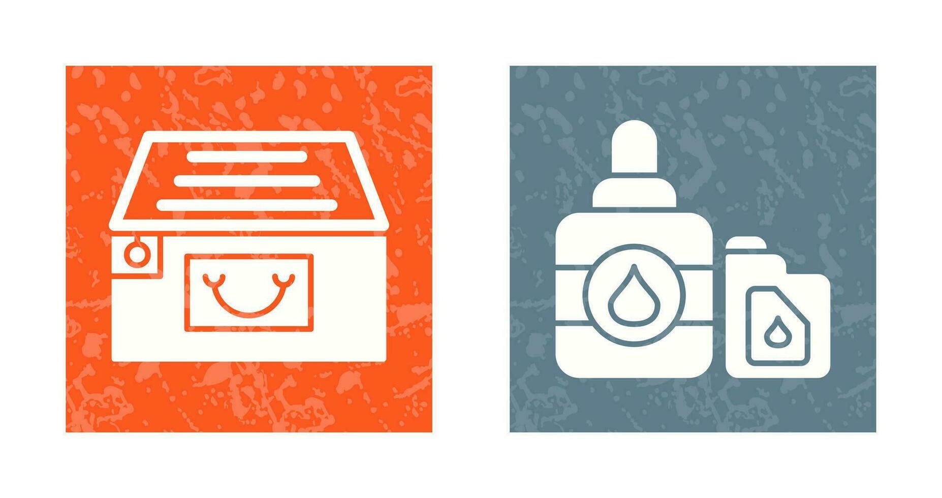 File Cabinet and Ink Cartridge Icon vector