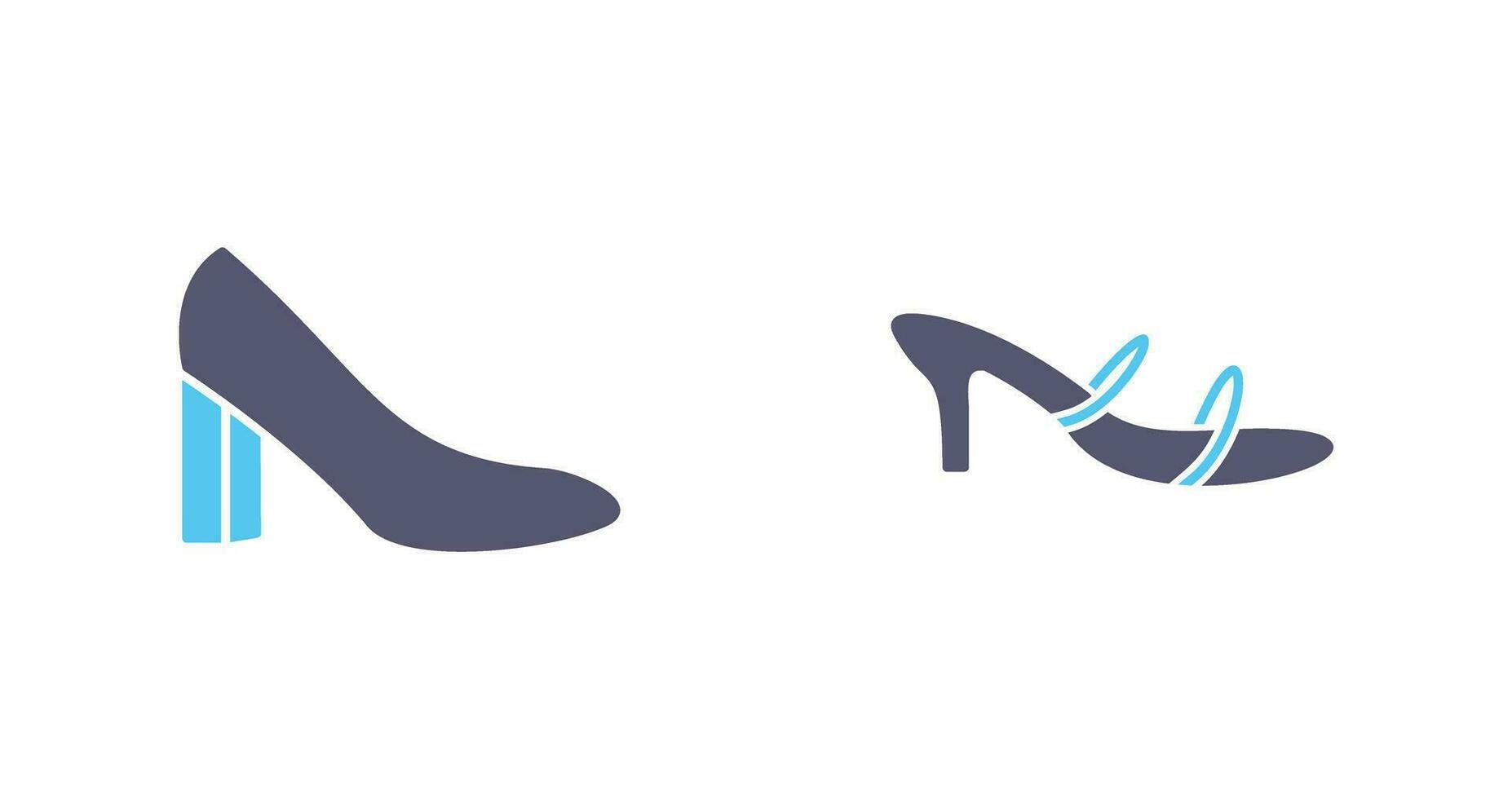 tacones y elegante icono vector