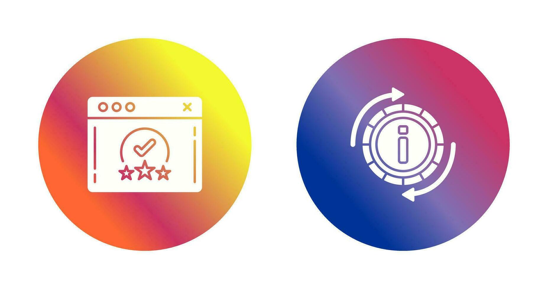 rating and refresh  Icon vector