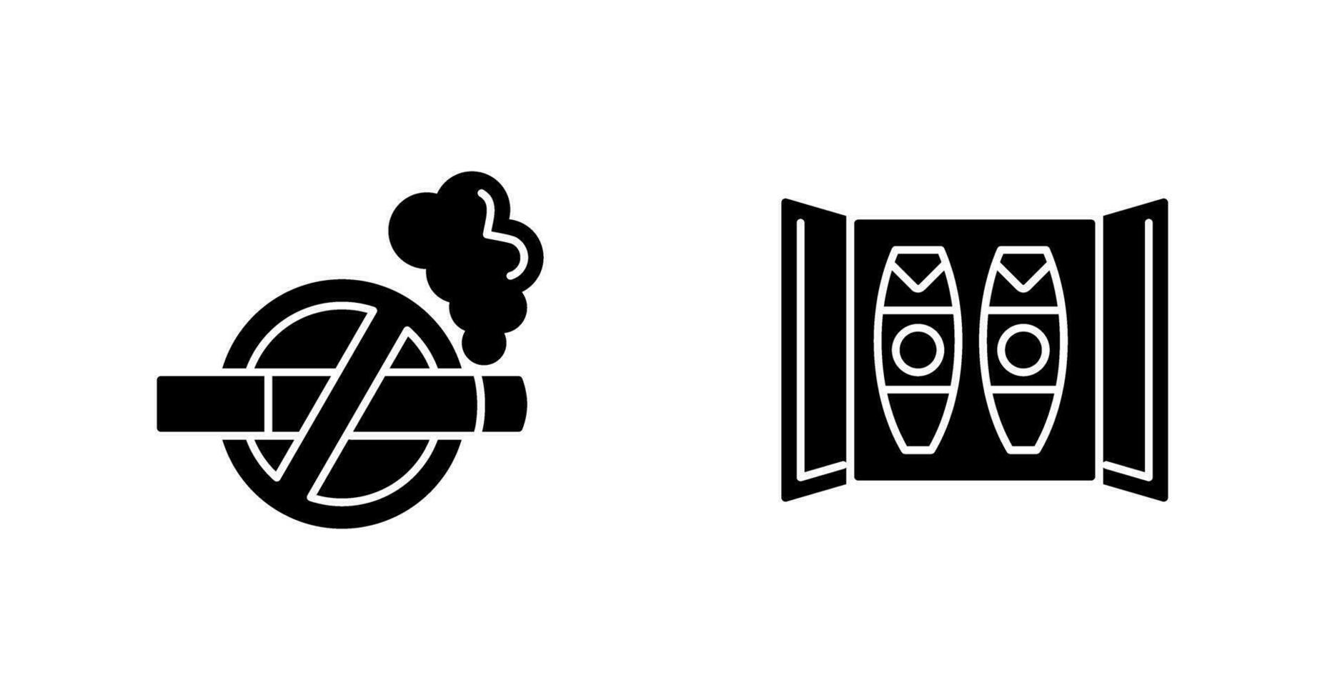 Cigar Box and No Tobacco Icon vector