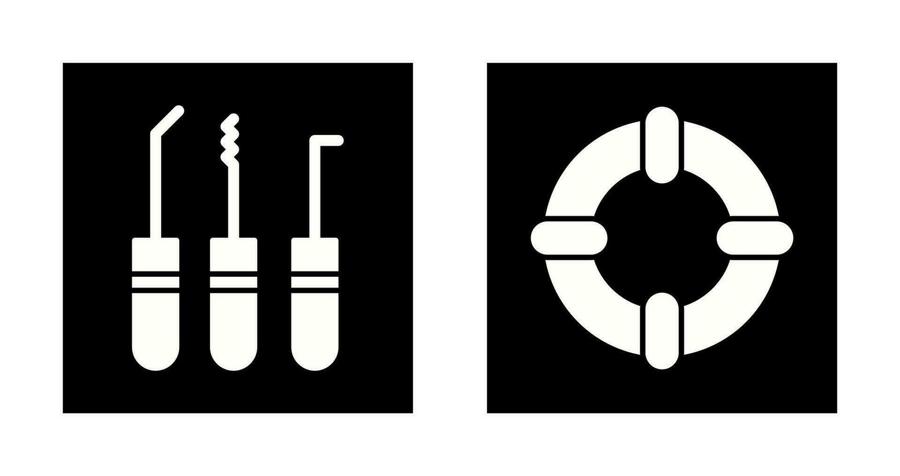 Lockpick and Life Guards Icon vector
