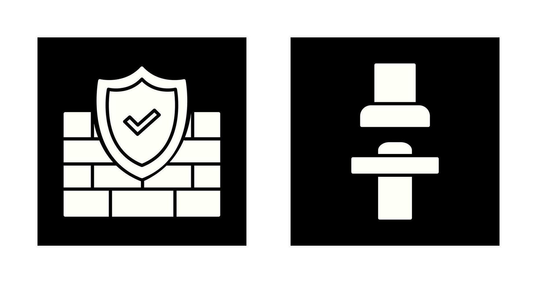 Firewall and Seat  Icon vector