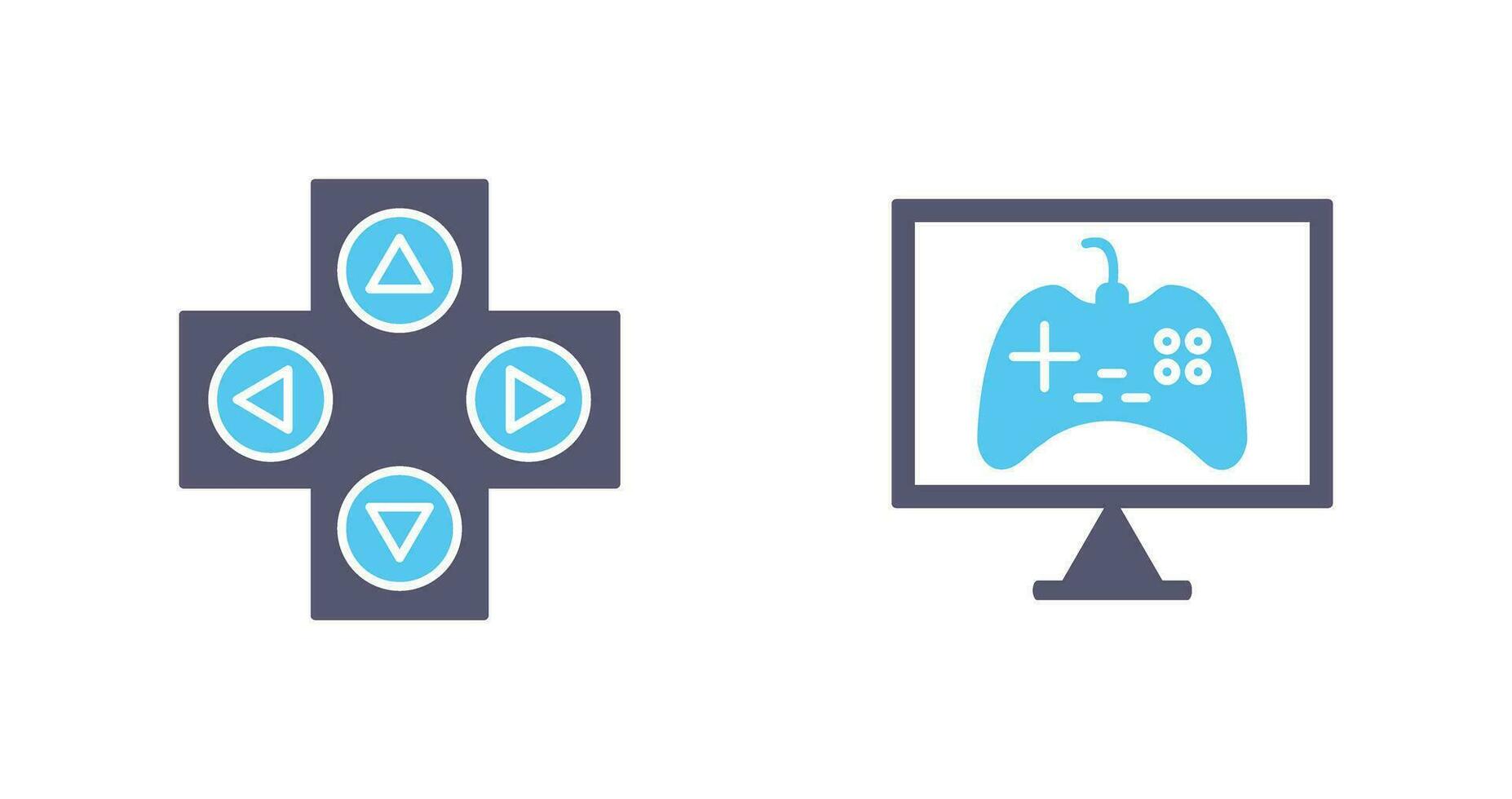 Gaming Control and Online Games Icon vector