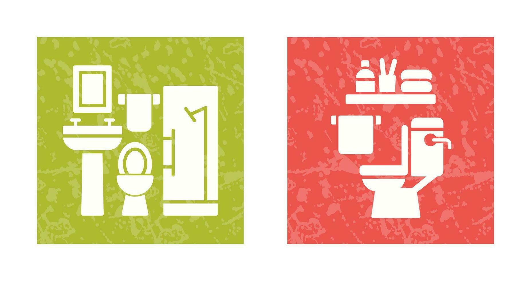 Bath and Toilet Icon vector