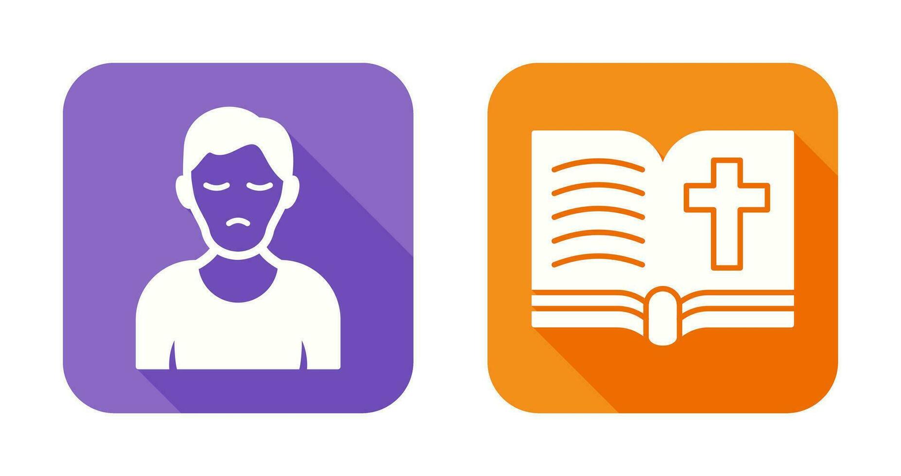 bible and Conict Icon vector