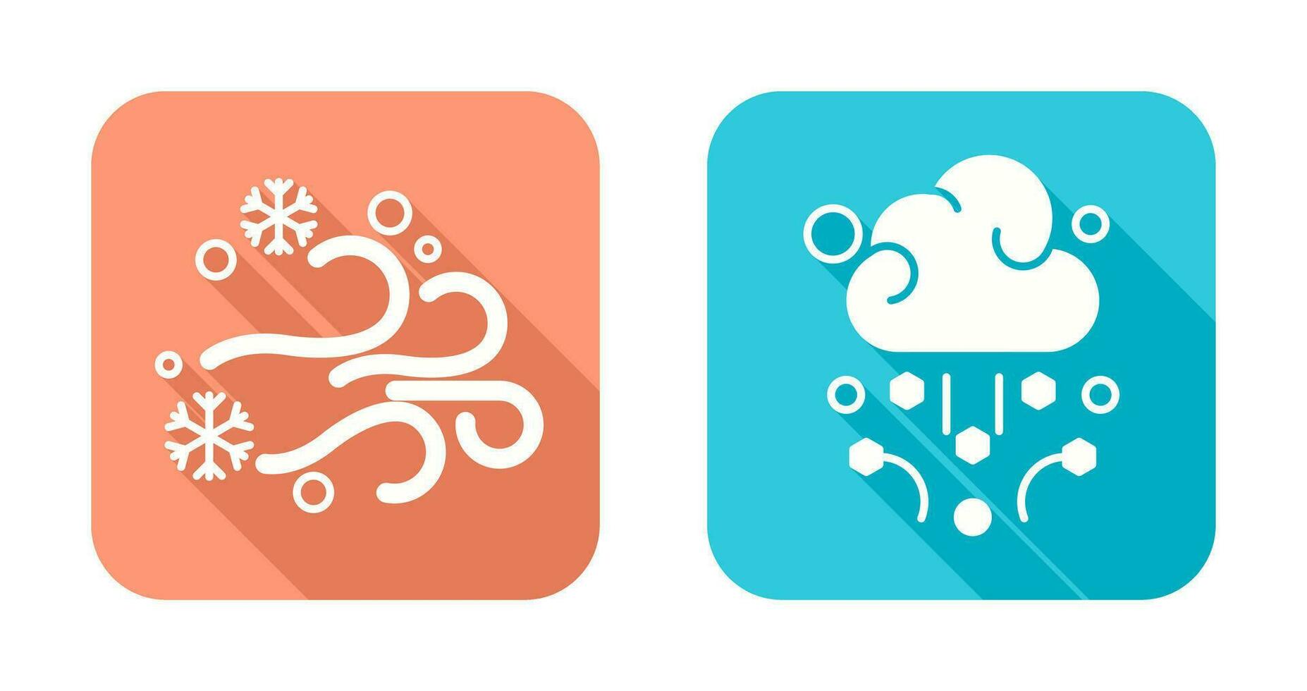 Blizzard and Hail Icon vector