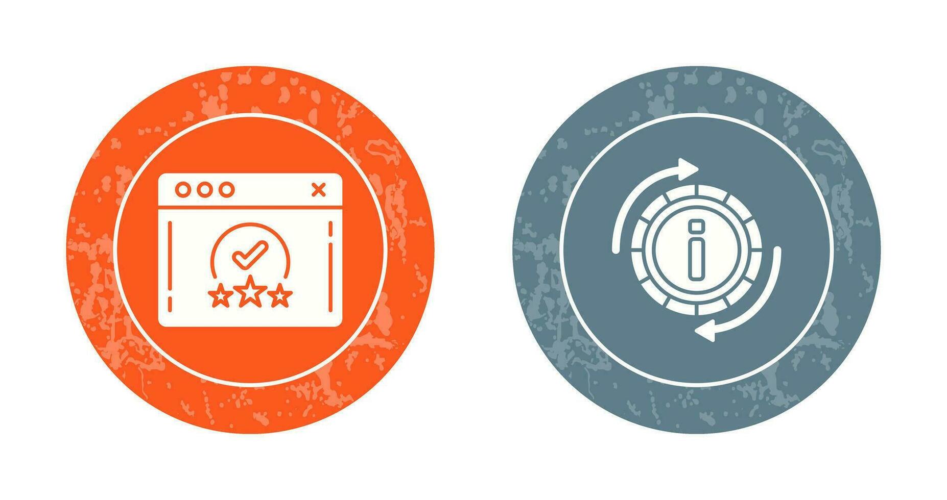 rating and refresh  Icon vector