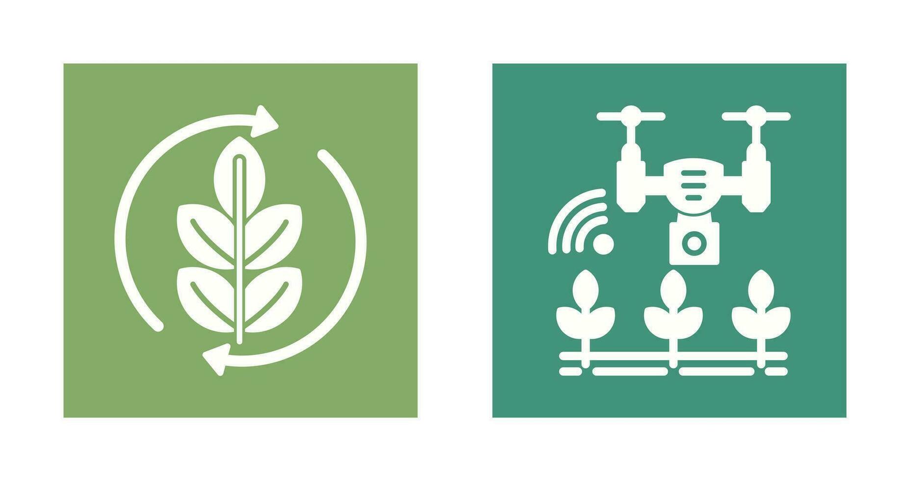Agronomy and Smart Farm Icon vector