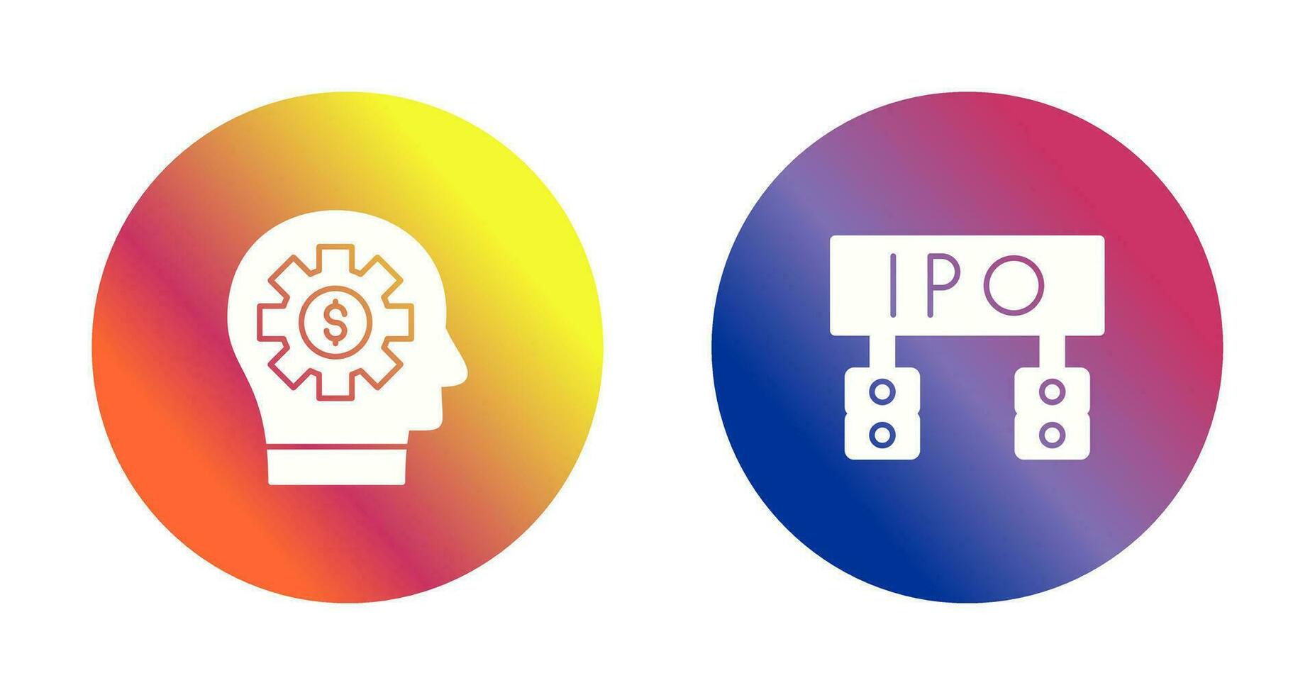 Thinking and Ipo Icon vector