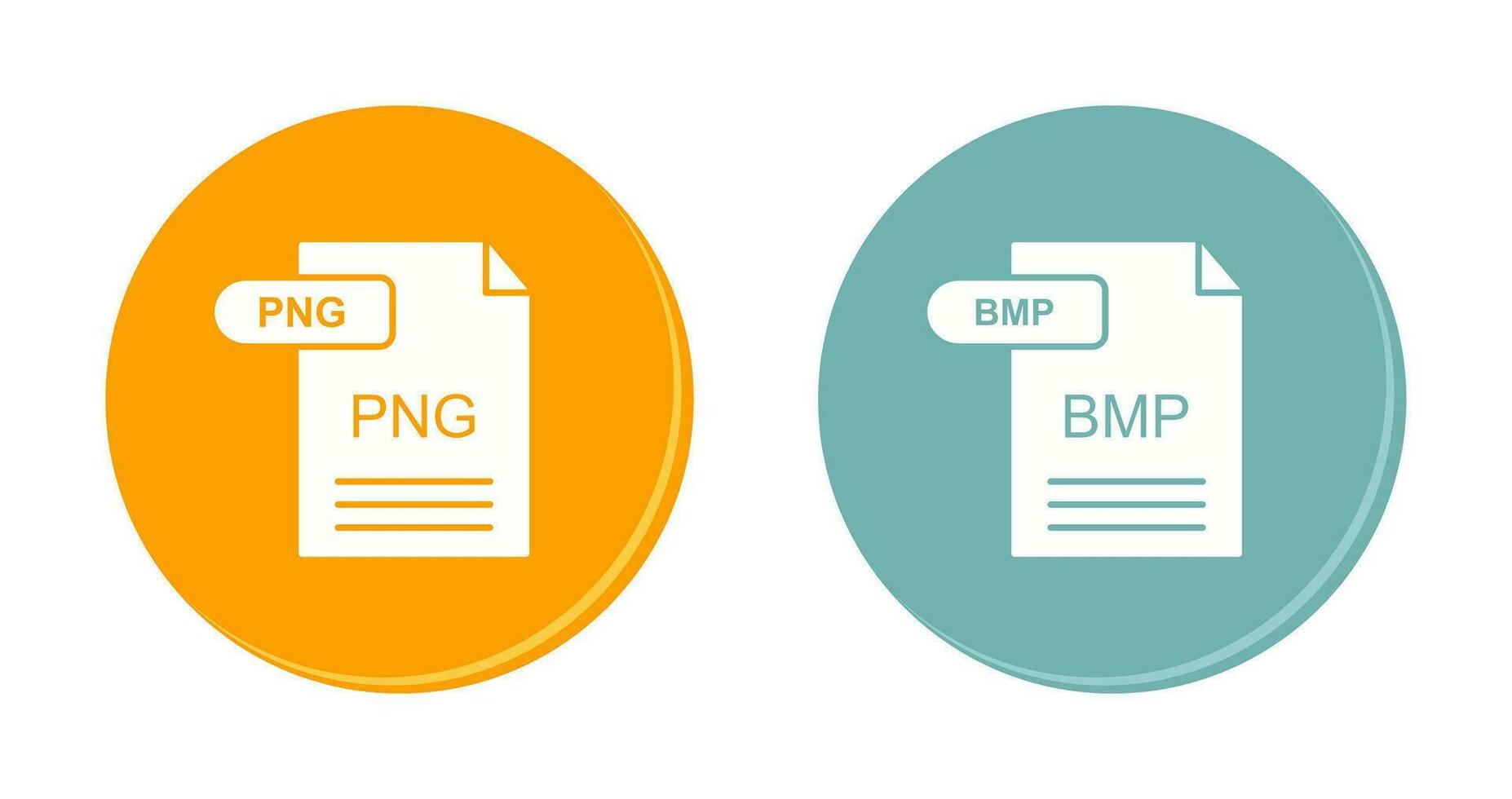 PNG and BMP Icon vector