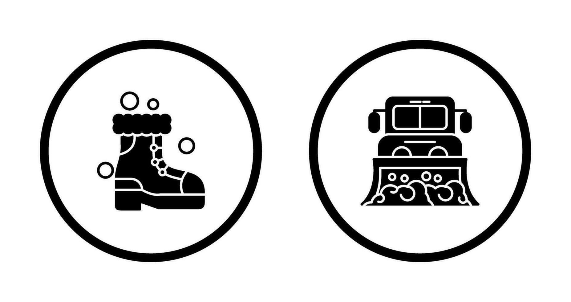 Snowshoes and Truck Icon vector