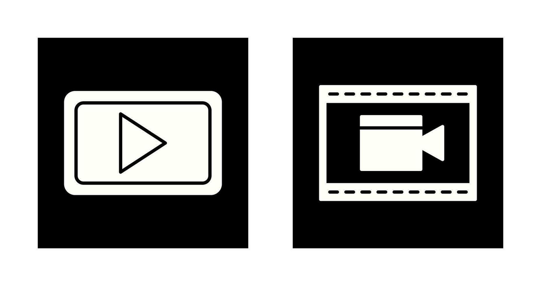 Video Communication and Video and Animation Icon vector