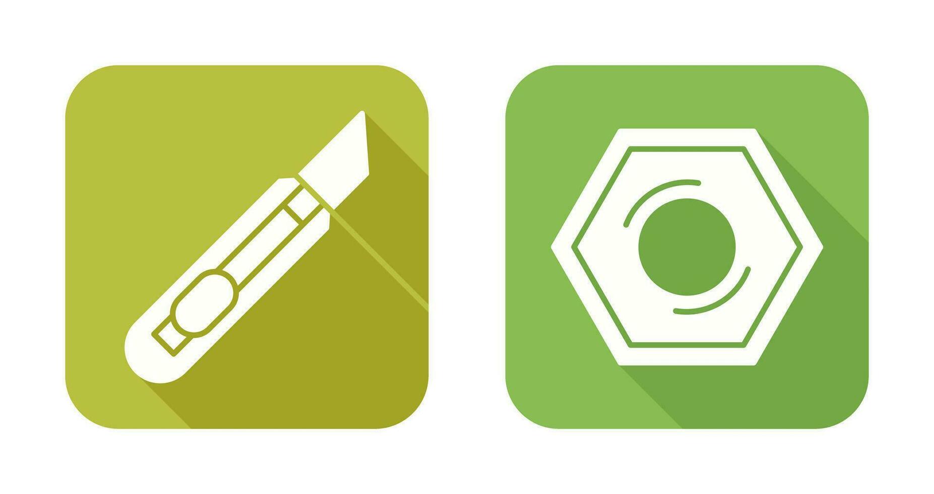 Stationary Kinfe and Nut Icon vector