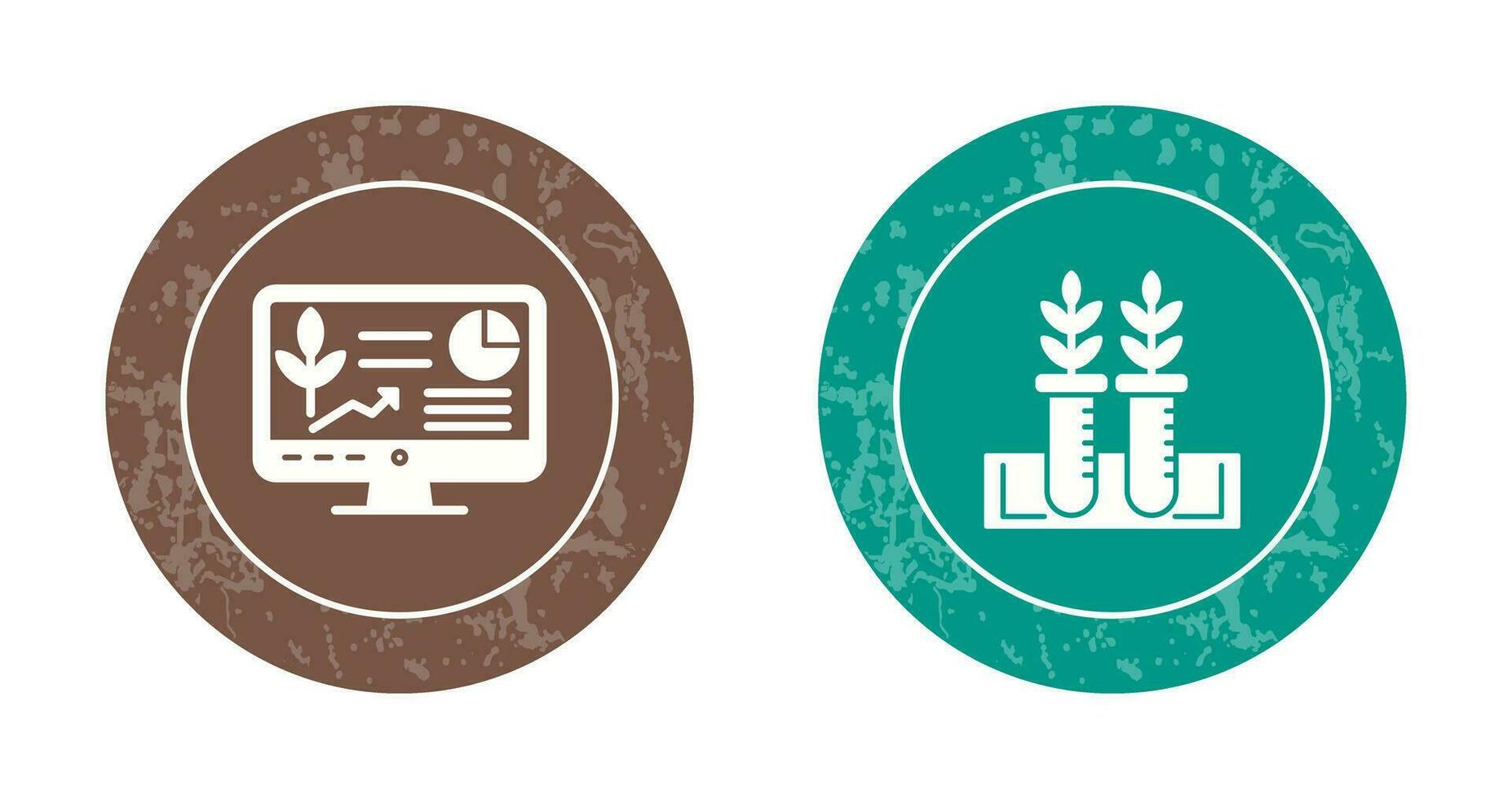 Computer and Test Icon vector
