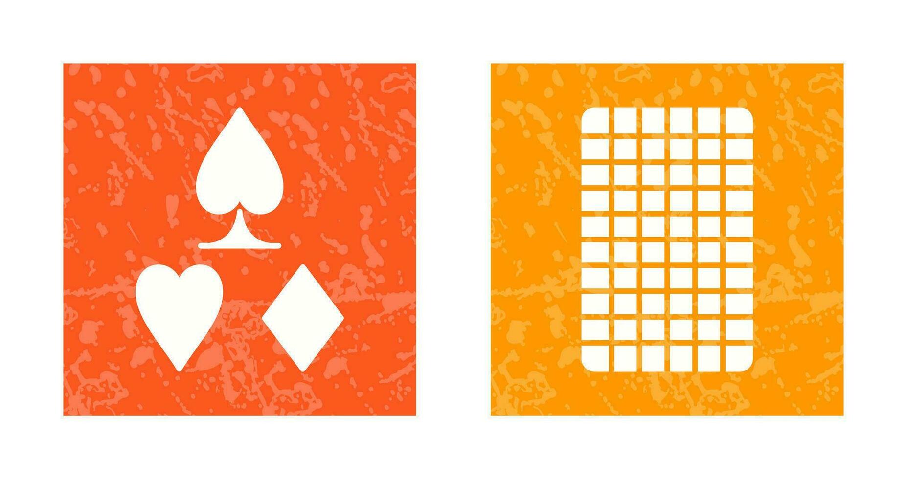 card suits and card backward Icon vector