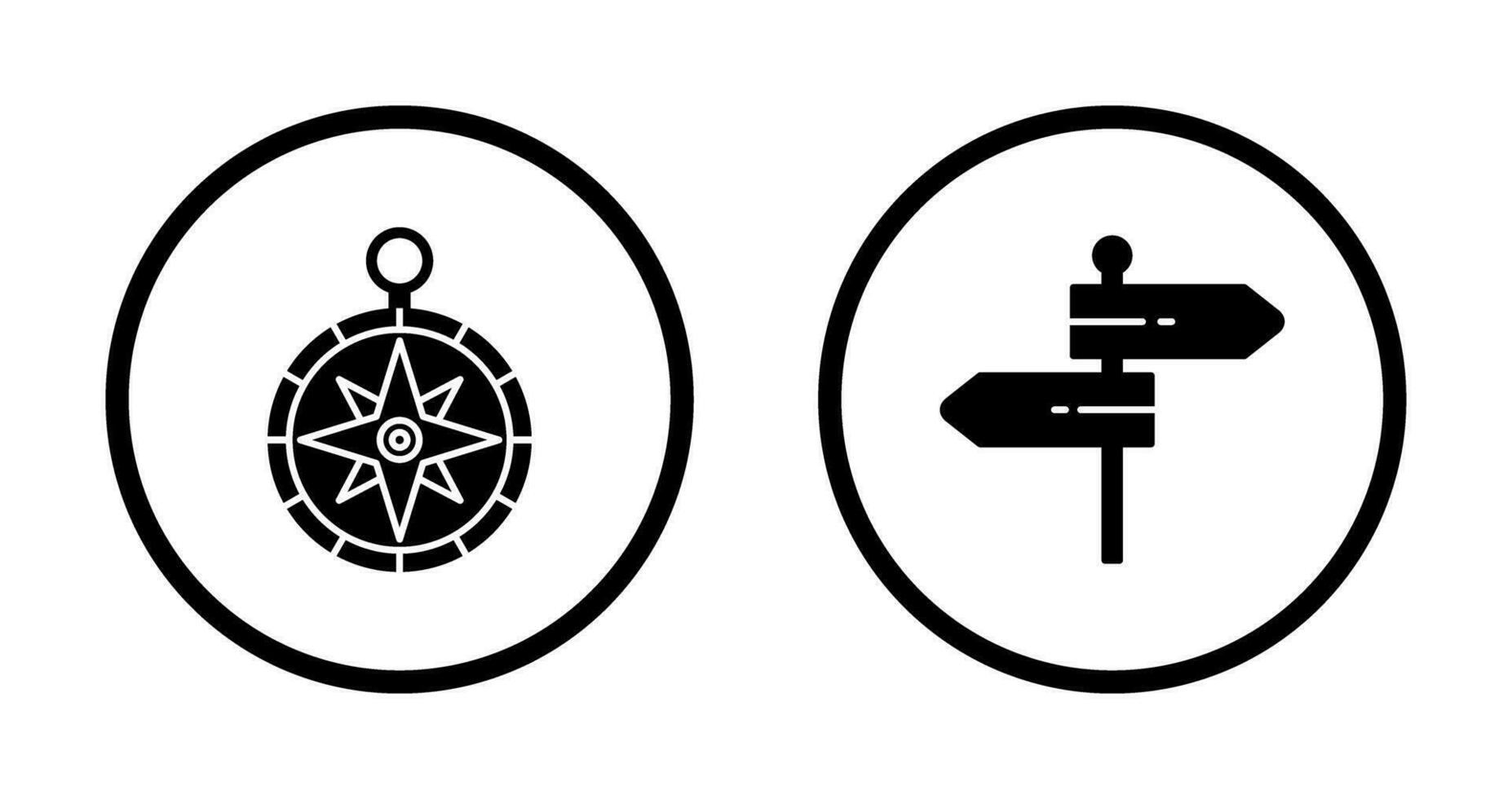 Compass and Direction Icon vector