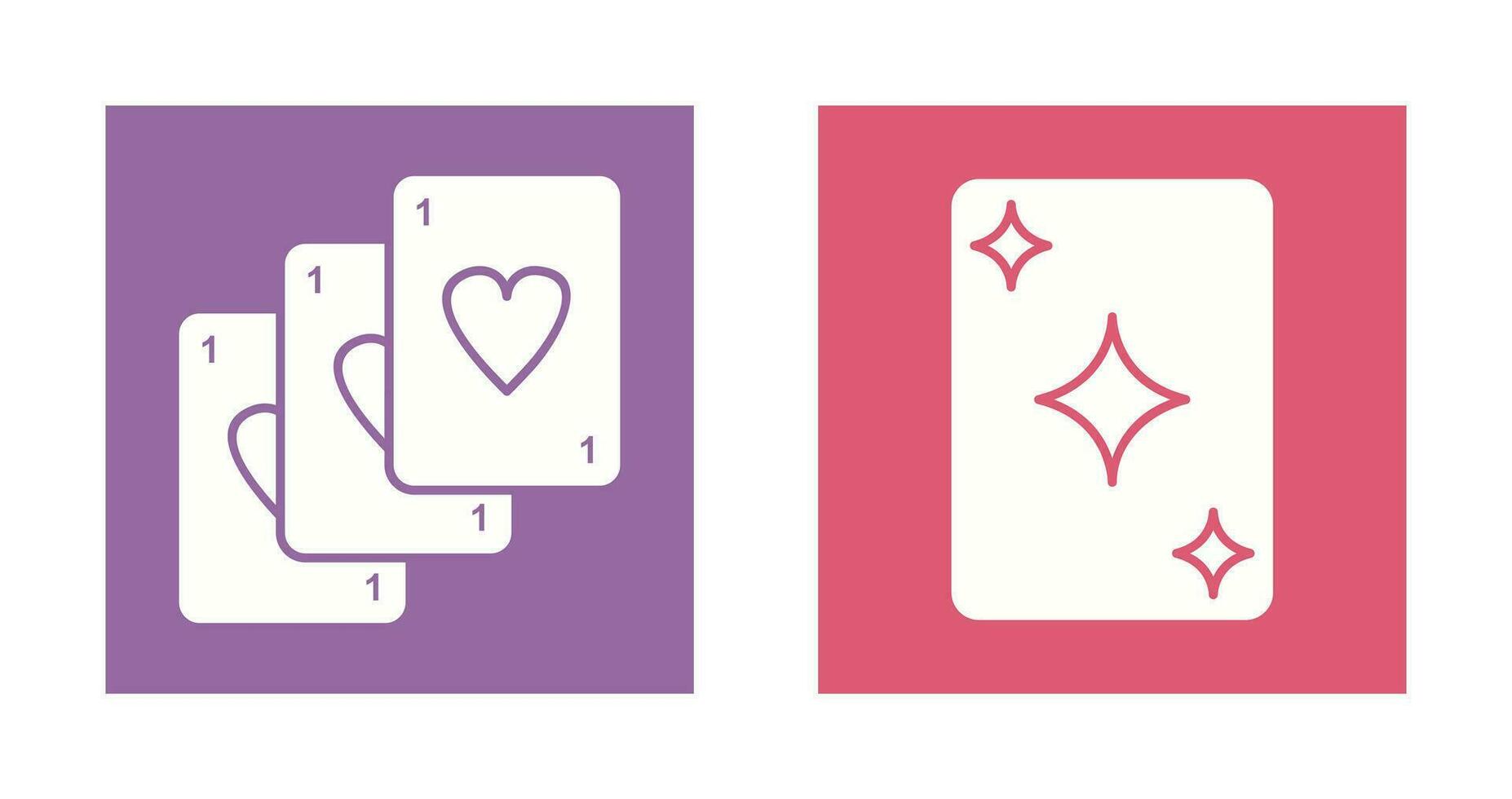 Deck of Card and Card Icon vector