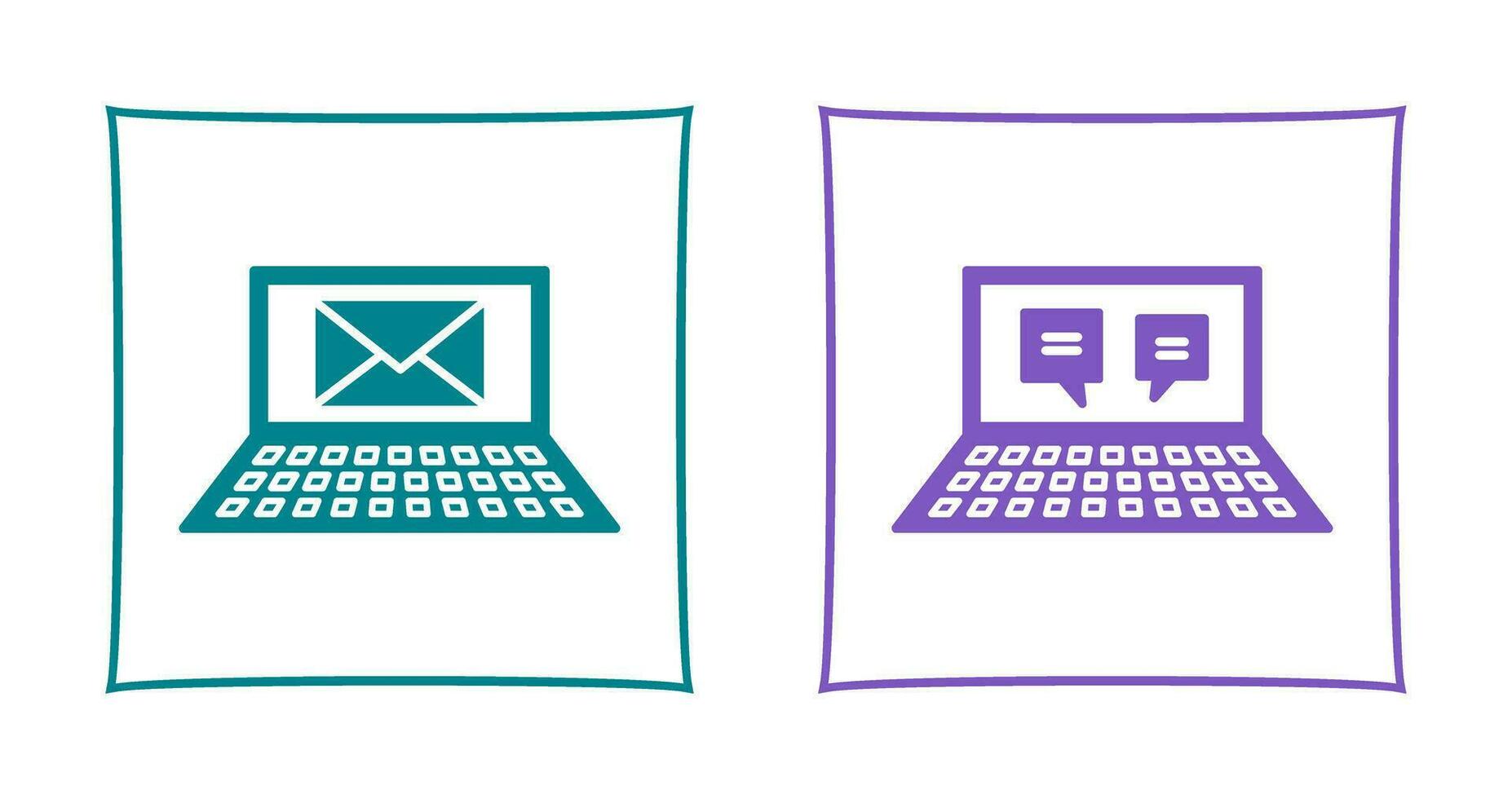 Emails and Online Conversation Icon vector