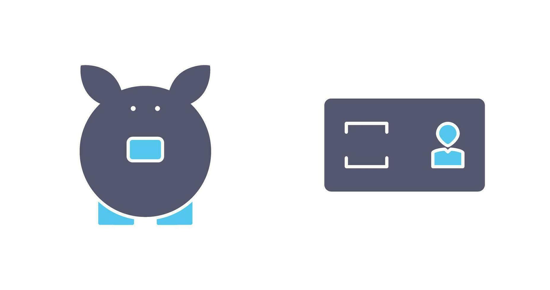 savings and membership card Icon vector