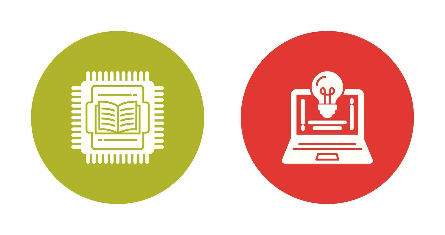 Cpu and Lamp Icon vector