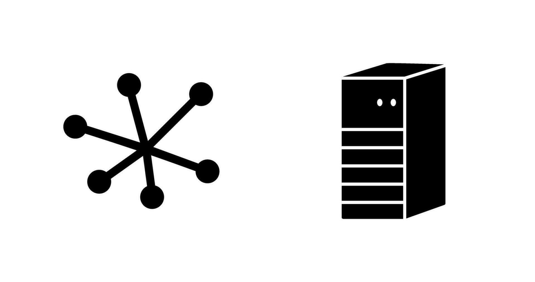 Layers and Flowchart Icon vector