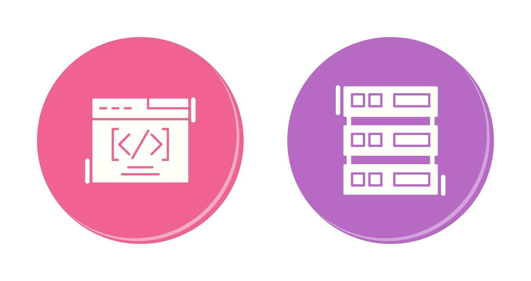 Web Coding ND Server Icon vector