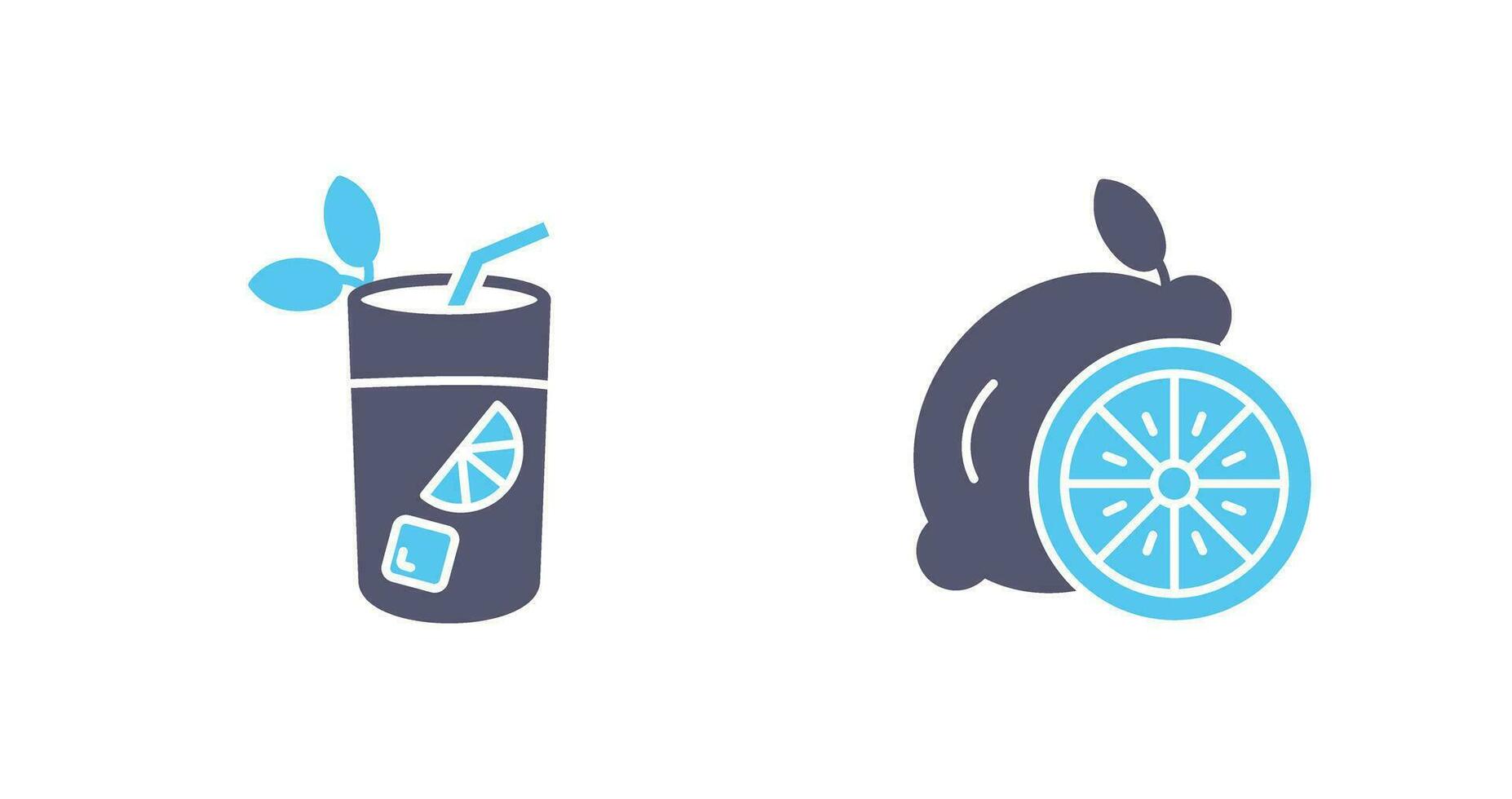 Mojito and Lemon Icon vector