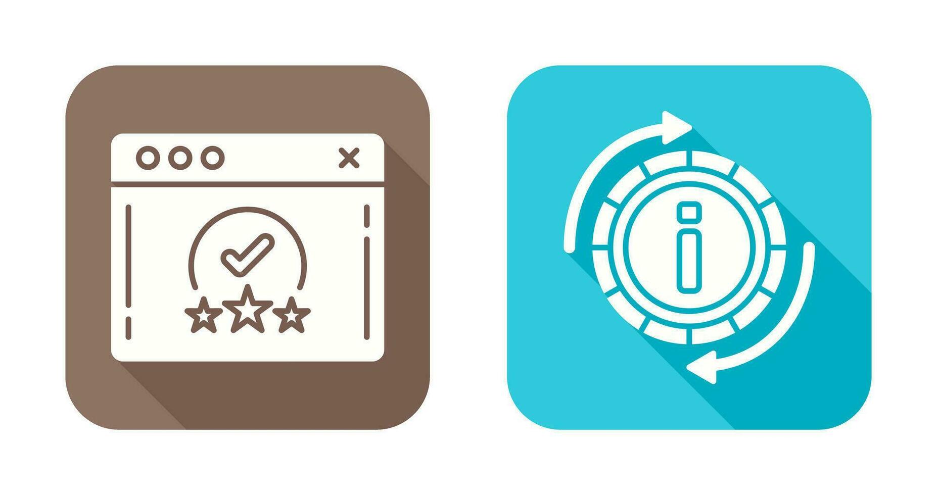 rating and refresh  Icon vector