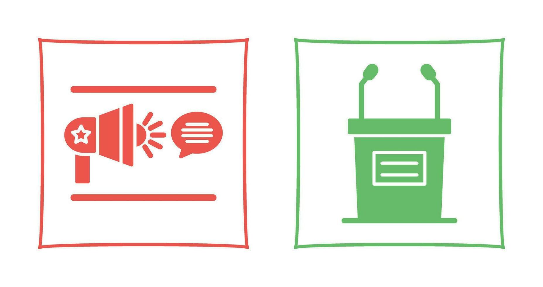 Freedom Of Speech and Debate Icon vector