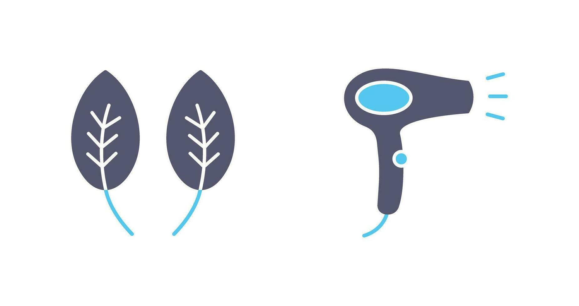 Herb and Hair removal Icon vector