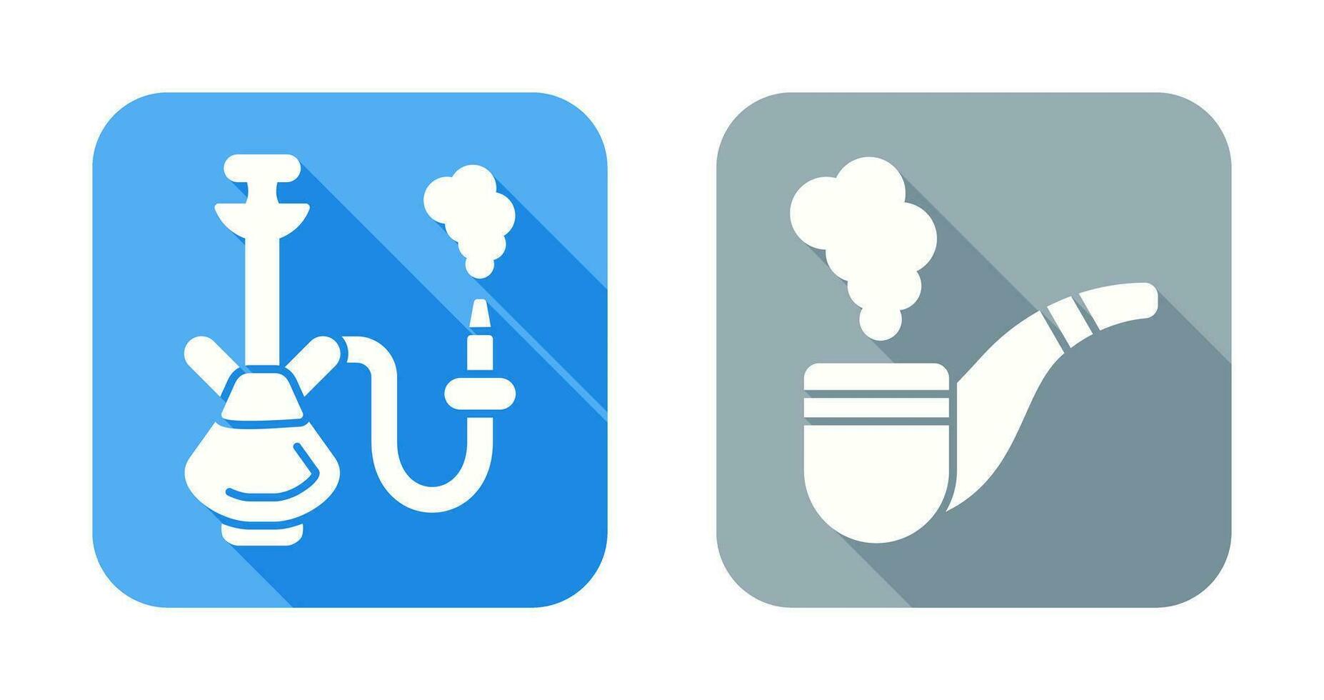 Hookah and Smoke Pipe Icon vector