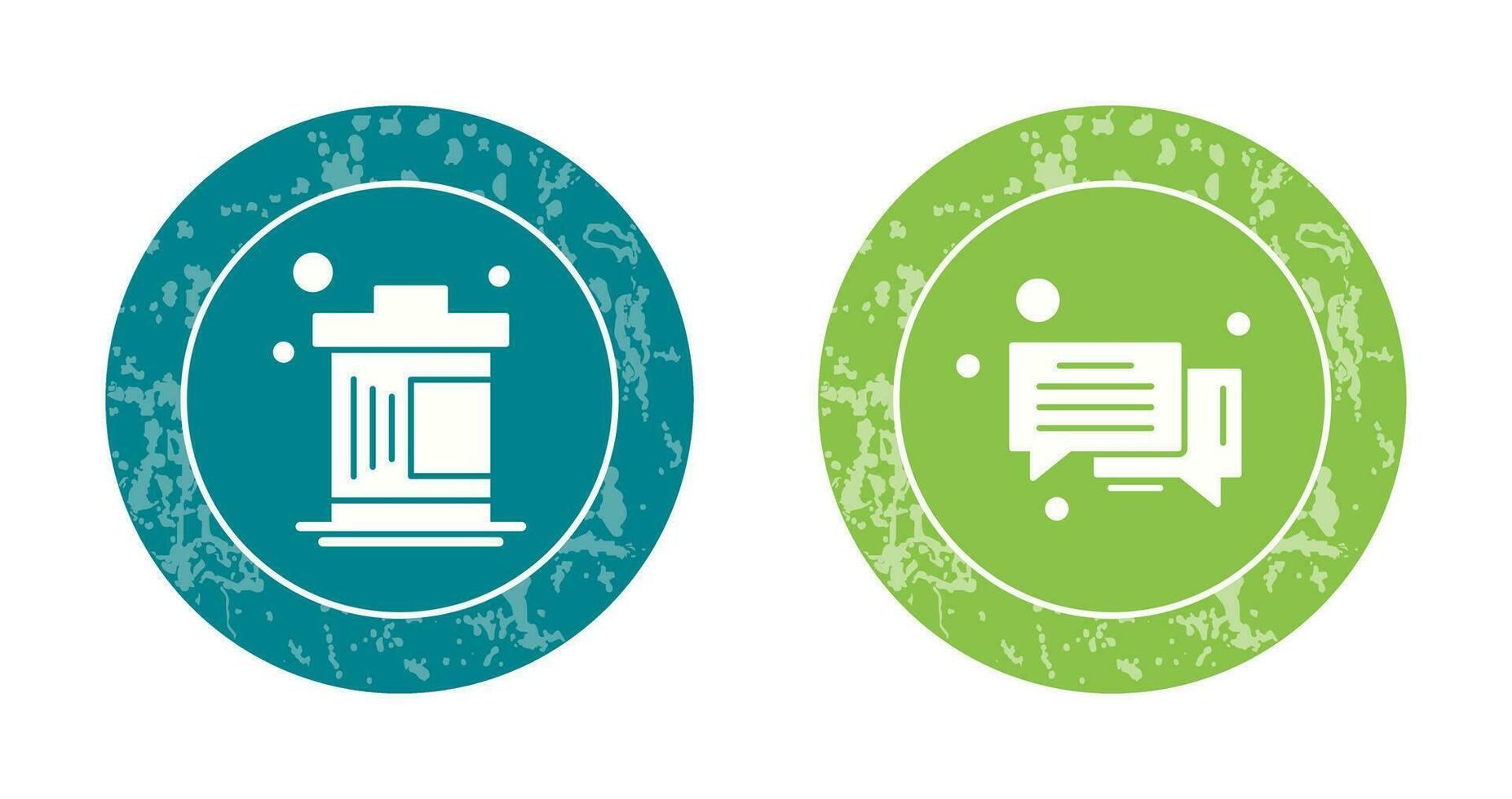 Delete and Message Bubble Icon vector