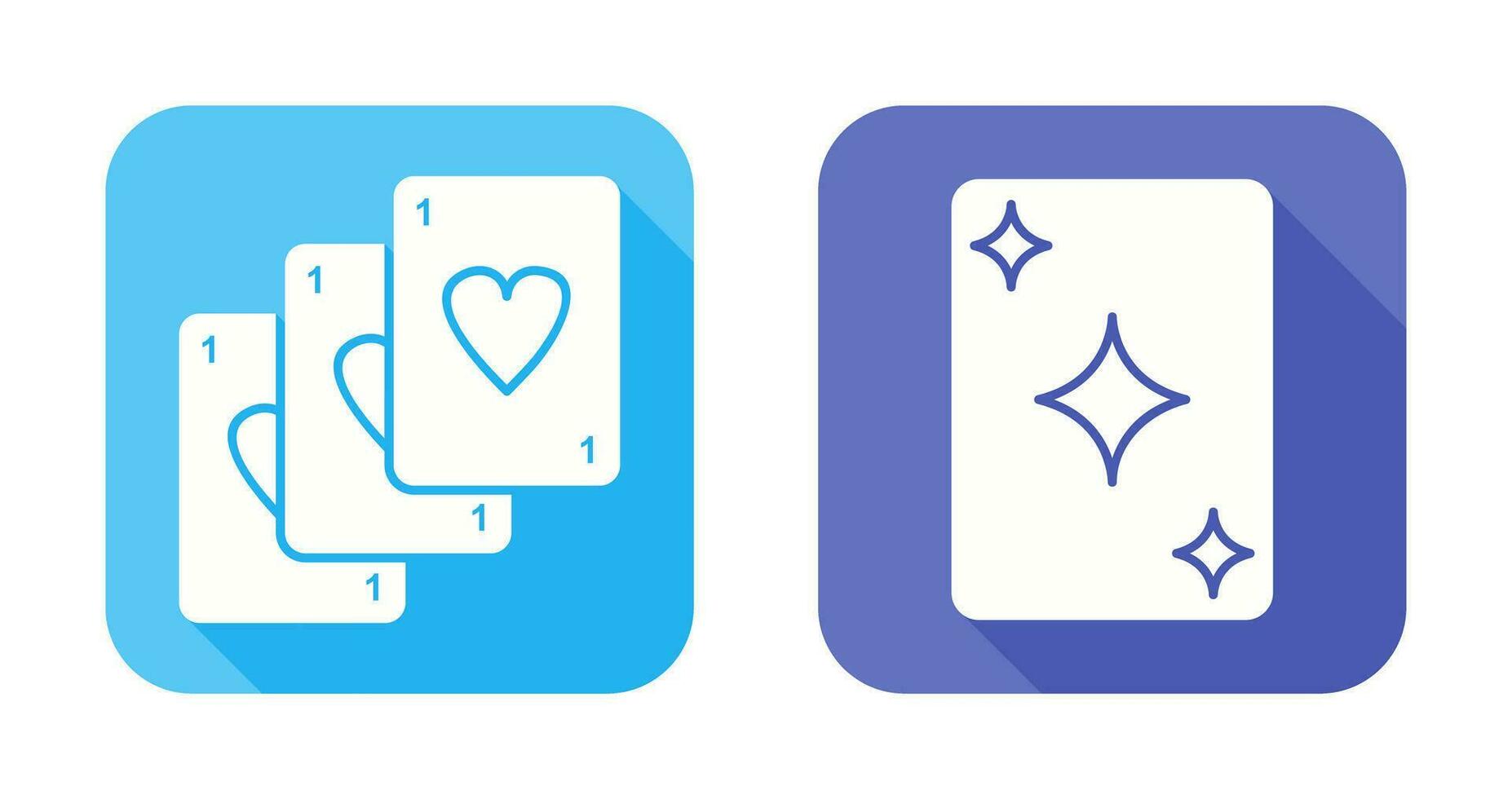 Deck of Card and Card Icon vector