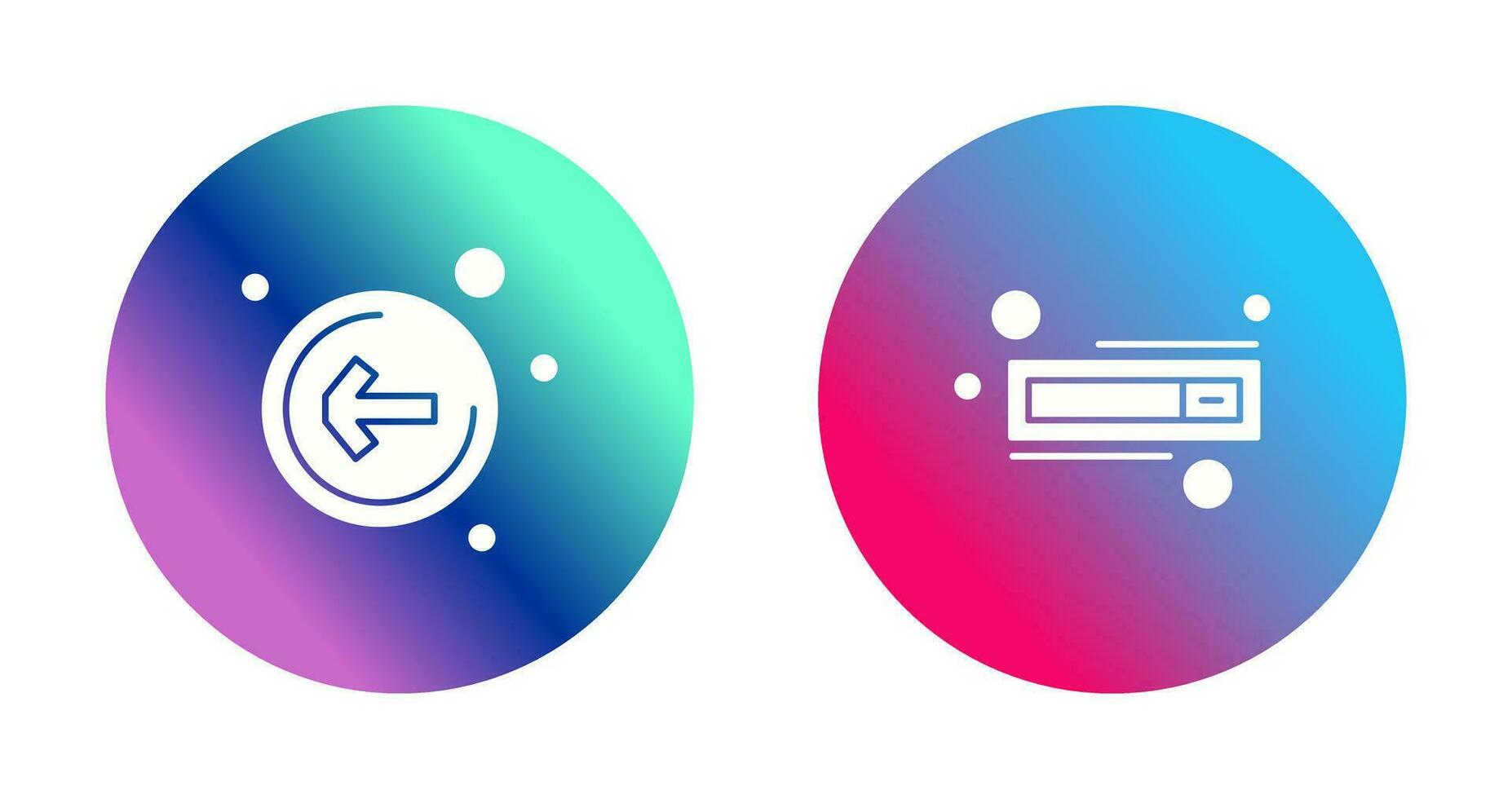 Left Arrow and Switch Icon vector