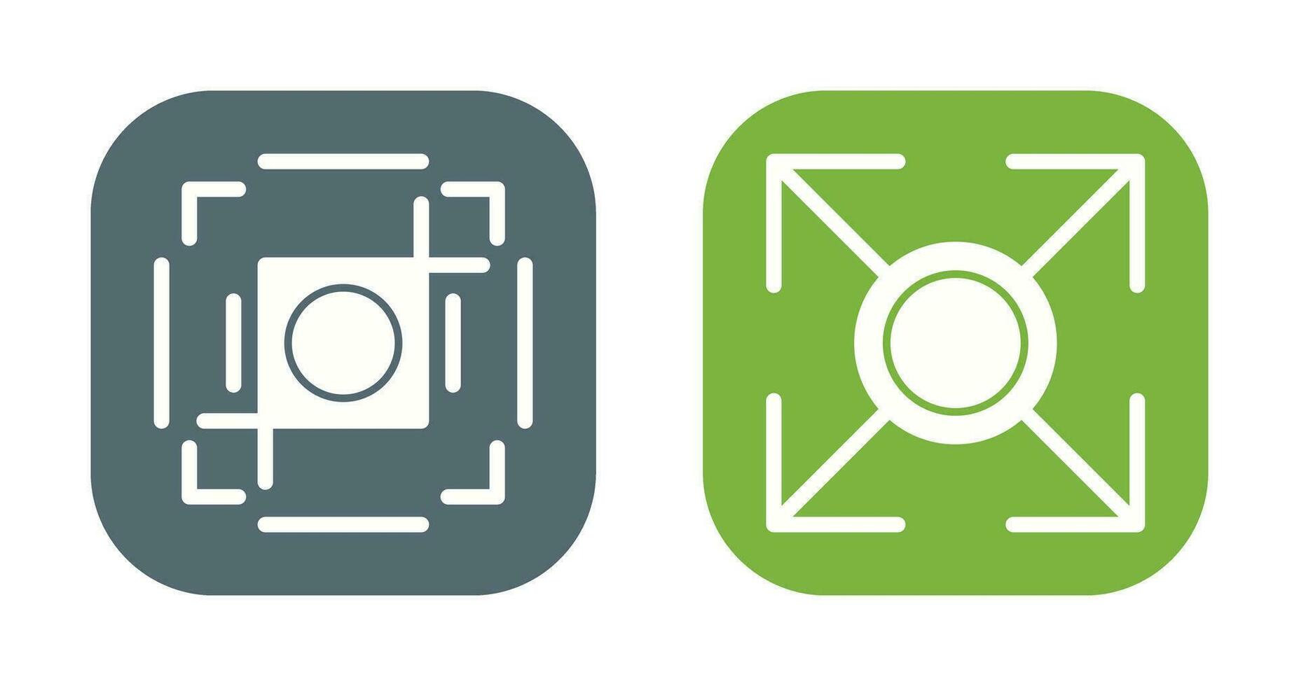 cosecha y expandir icono vector