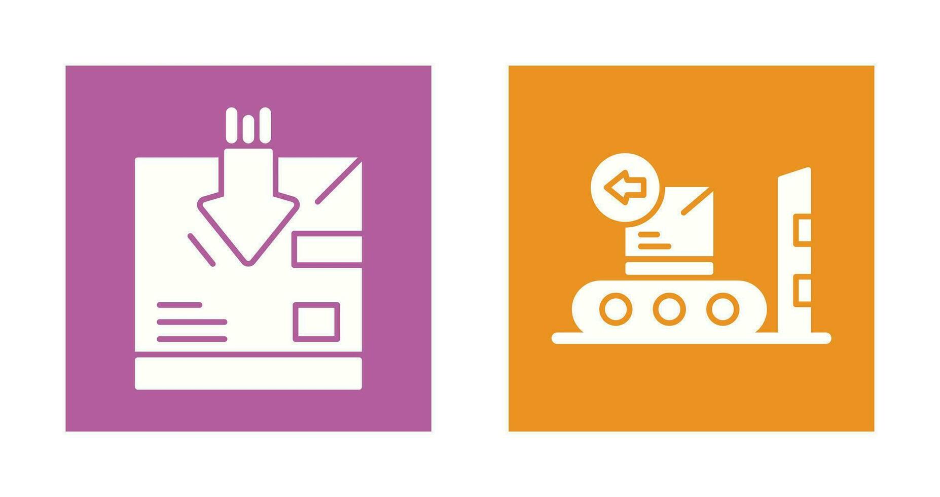return and delivery Icon vector