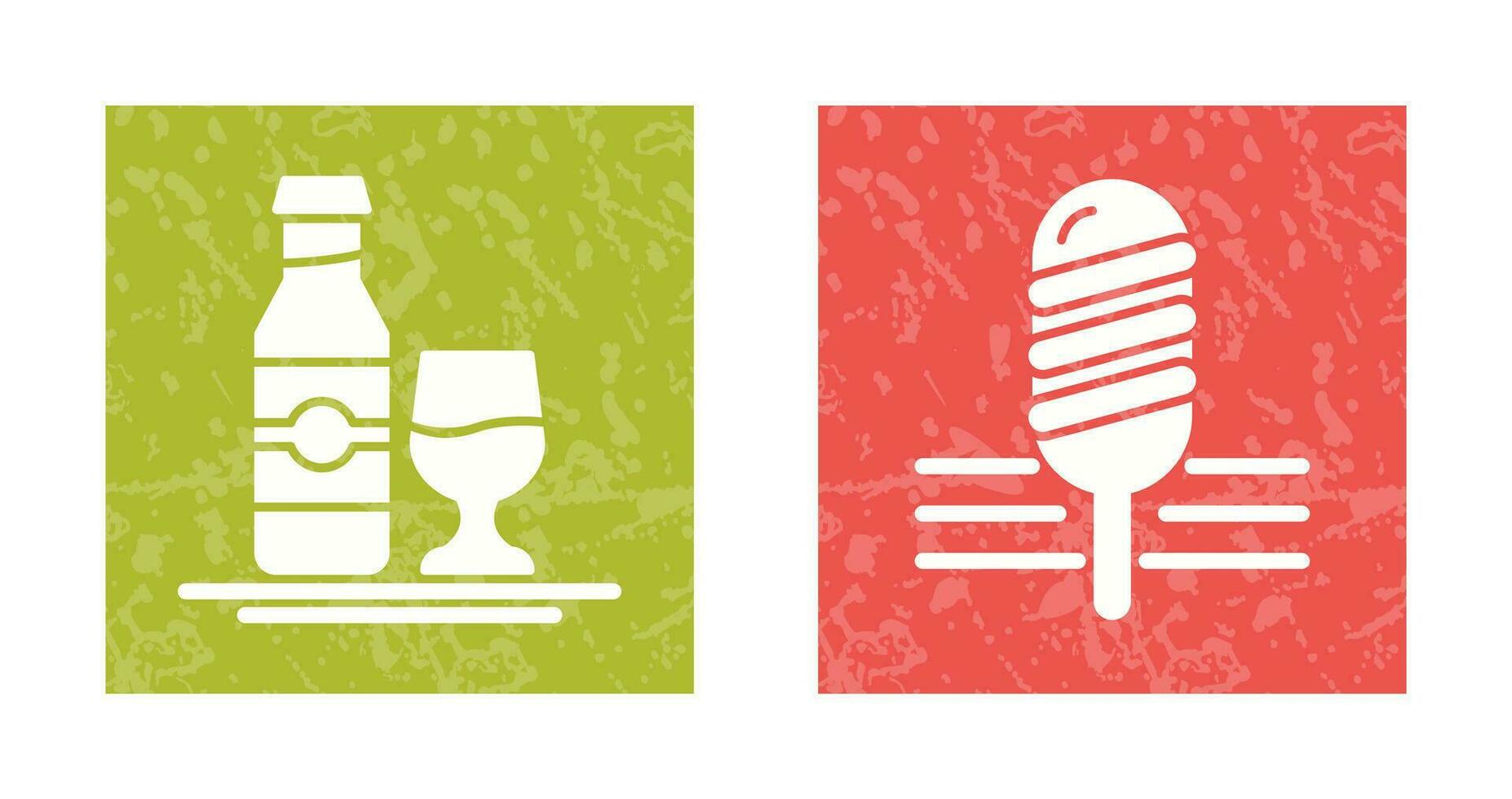 Soft Drink and Popsicle Icon vector