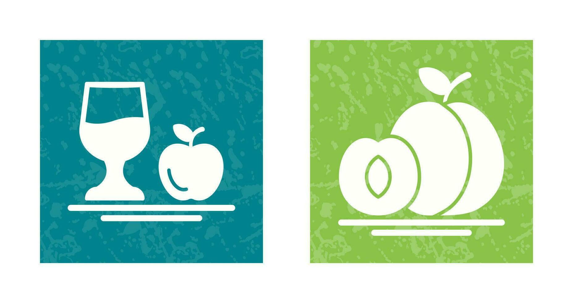 Healthy and Apricot Icon vector